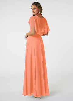 Azazie Jamie Bridesmaid Dresses Sunset A-Line Chiffon Dress image4