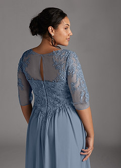 Azazie Harriet Mother of the Bride Dresses Twilight A-Line Scoop lace Mesh Dress image8