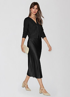 front 100% Cashmere Cropped Cardigan