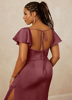Christian Siriano Bridal for Azazie 1005 Bridesmaid Dresses Desert Rose Sheath Sweetheart Neckline Stretch Satin Dress image10