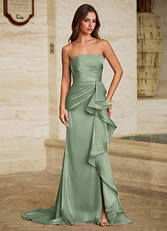 Liorah Sage Strapless Prom Dress image5