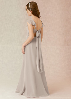Azazie Everett Junior Frost A-Line Chiffon Dress image4