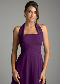 Azazie Tamira Suknie dla druhen Linia A Pofałdowany Szyfon Do ziemi Sukienka image6