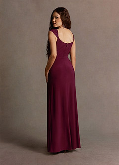 Dorie Wine Pleated Maxi Dress image2