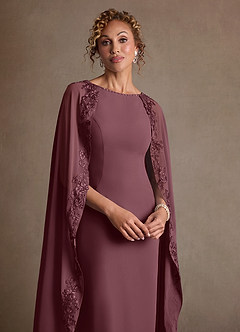 Azazie Artemisia vestidos de madre de la novia Vestido de Sangrado de Gasa de Corte Recto con Encaje image6