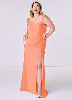 Barbie ♥ Azazie Bridesmaid Dresses Sunset Mermaid Corset Chiffon Dress image7