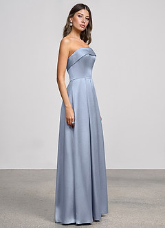 vestido Maxi Azul Empoeirado Isolde image4