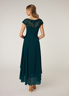 Azazie Shonda Abiti per la Madre della Sposa Abito in Chiffon Pizzo Pino image2