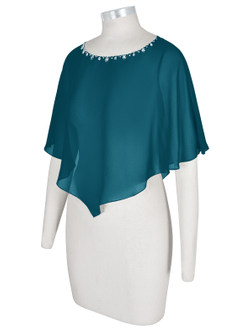 front Azazie Whilhelmina Bolero De Gasa