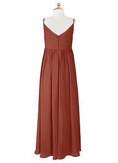 Azazie Raychel Junior Klänning av A-Line i Chiffong Plisserad image8