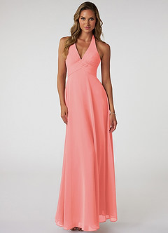 azazie coral bridesmaid dresses Azazie Tessie
