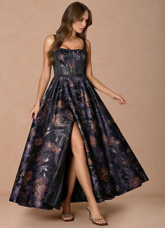 Kleid Kourtney Schwarzviolett image4