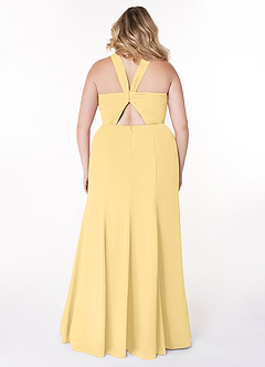 Azazie Rue Bridesmaid Dresses Butter A-Line Halter Chiffon Dress image8