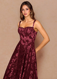 Sylvie Wine Maxi Dress image5