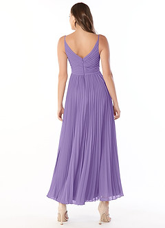 Azazie Raychelle Bridesmaid Dresses Tahiti A-Line V-Neck Chiffon Dress image2