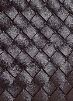 front Woven PU Leather Shoulder Bag