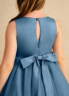 Azazie Prima Flower Girl Dresses Bermuda A-Line Bow Tulle Dress image6