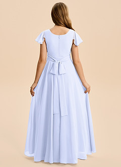 Azazie Cady Junior Lavender A-Line Pleated Chiffon Dress image2