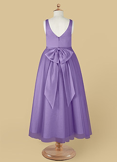 Azazie Marybell Flower Girl Dresses Tahiti A-Line Bow Tulle Dress image10