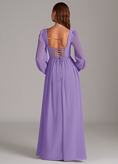 Azazie Maree Abiti da Damigella Abito A-Line in Chiffon Corsetto Tahiti image6