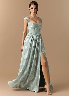 Maxi jurk Rio Bevroren Salie image4