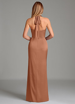 Azazie Serenity Bridesmaid Dresses Bronzer Mermaid Sweetheart Neckline Stretch Satin Dress image6