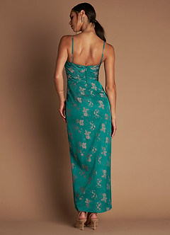 Maxi jurk Amrin Donker Wintertaling image3