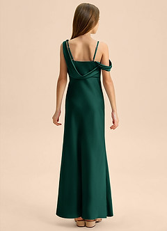 Azazie Madelyn Junior Klä av Tubklänning i Stretch Satin Av axeln image2