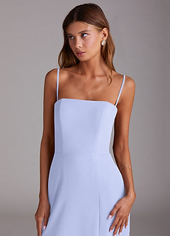 Azazie Wren Bridesmaid Dresses Lavender A-Line Strapless Chiffon Dress image6