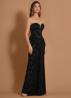 Giselle Negro Vestido largo image3