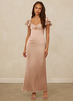 Christian Siriano Bridal for Azazie 1005 Bridesmaid Dresses English Rose Sheath Sweetheart Neckline Stretch Satin Dress image4