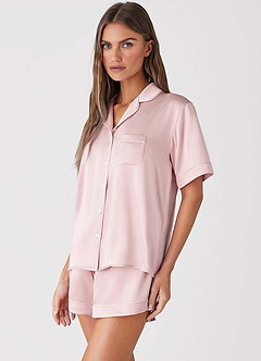 front 100% tvättbara sidenpyjamasbyxor