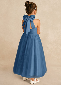 Azazie Bev Flower Girl Dresses Twilight A-Line Convertible Tulle Dress image6
