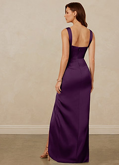 Christian Siriano Bridal for Azazie 1017 Bridesmaid Dresses Grape Sheath Sweetheart Neckline Stretch Satin Dress image5