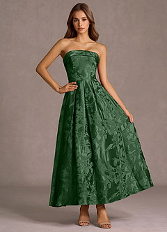 Vestido Verde Cazador Largo Kahlia image4