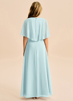 Azazie Maris Junior Abito A-Line in Chiffon Sea Glass image2