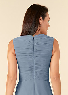 Azazie Theron Mother of the Bride Dresses Twilight A-Line V-Neck Pleated Chiffon Dress image5