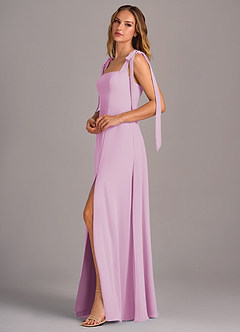 Azazie Debra Robes de demoiselle d'honneur Robe Trapèze Convertible en Mousseline de soie avec poches Rose Bonbon image4