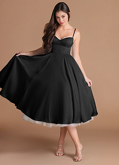 Heiress Black Midi Dress image4