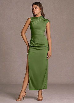 Vestido Verde Oliva Largo Wynnora image6