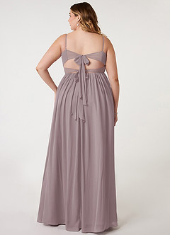 Azazie Zeya Bridesmaid Dresses Dusk A-Line V-Neck Pleated Chiffon Dress image7