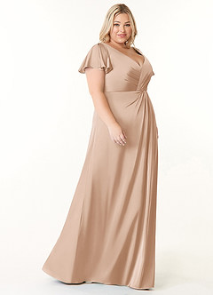 Azazie Soren Stretch Satin Dress Final Sale  image10