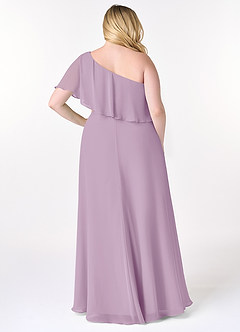 Azazie Lizzy Bridesmaid Dresses Wisteria A-Line One Shoulder Chiffon Dress image9
