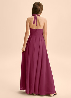 Azazie Kady Junior Mulberry A-Line Sweetheart Neckline Chiffon Dress image2