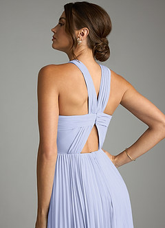 Azazie Afra Abiti da Damigella Abito A-Line in Chiffon Plissettato Lavanda image6