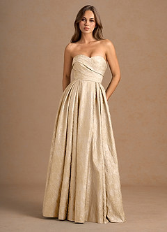 Maelis Vintage Champagne Maxi Gown image2