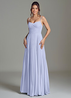Azazie Catie Abiti da Damigella Abito A-Line in Chiffon Scollo a Cuore Lavanda image1