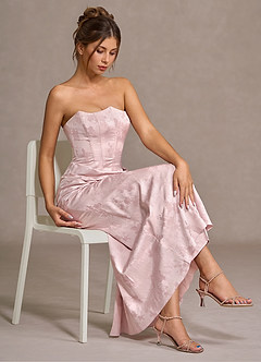 Amabel Rosa Suave Vestido largo image5