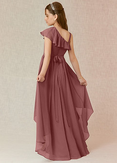 Azazie Mango Junior Desert Rose A-Line Ruched Chiffon Dress image1