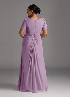 Azazie Bessie Mother of the Bride Dresses Wisteria A-Line Pleated Mesh Dress image8
